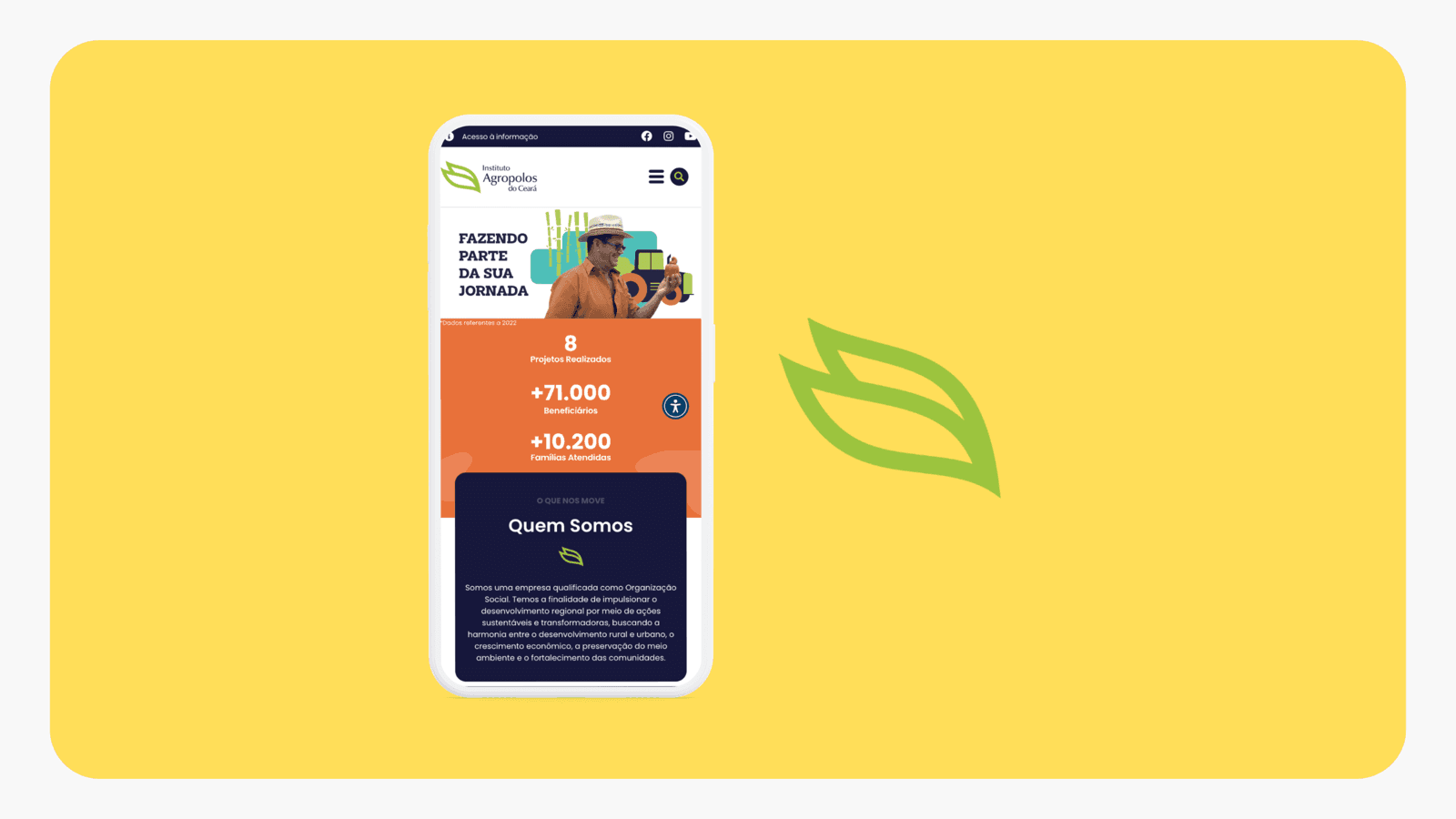Project cover: Website Instituto Agropolos do Ceará