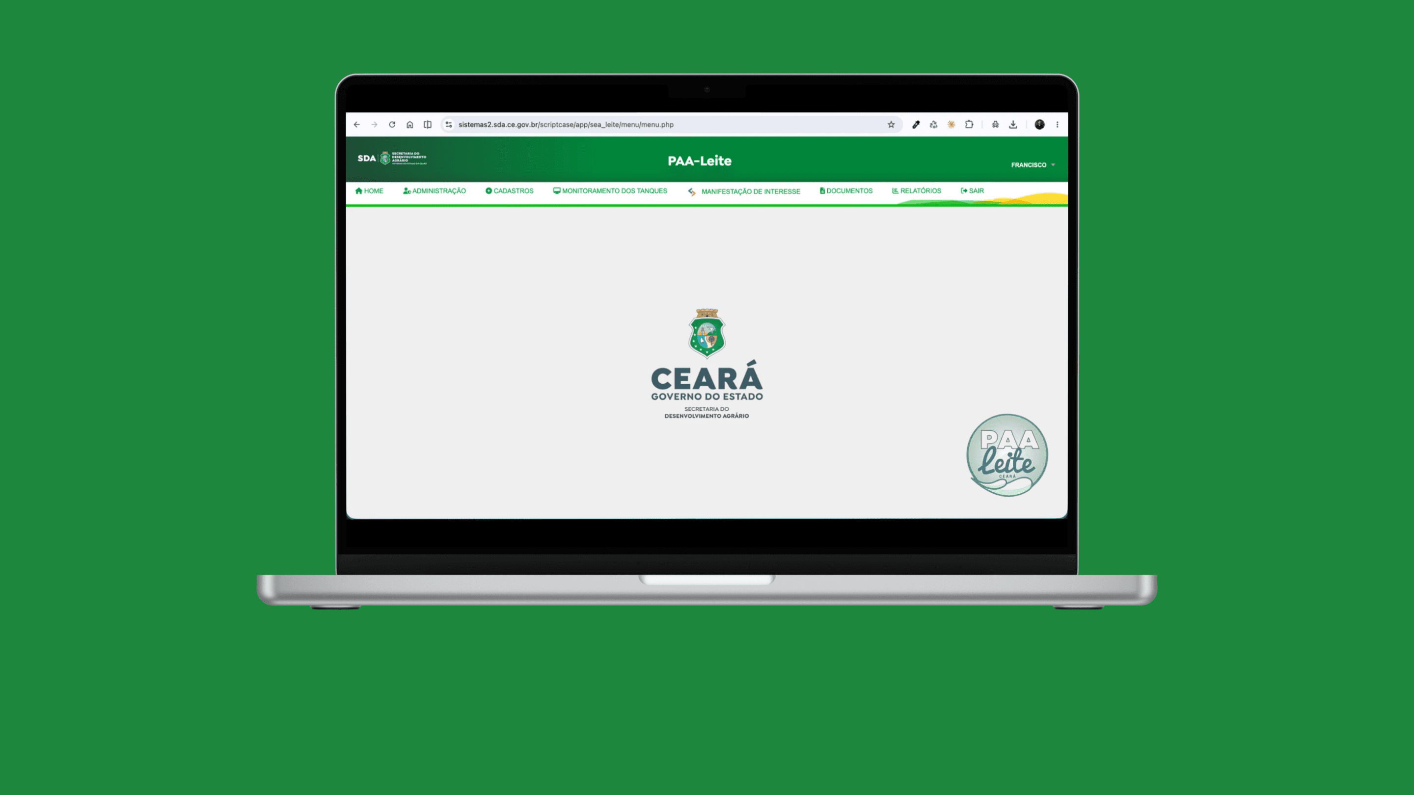 Sistema PAA-Leite — Secretaria do Desenvolvimento Agrário do Ceará