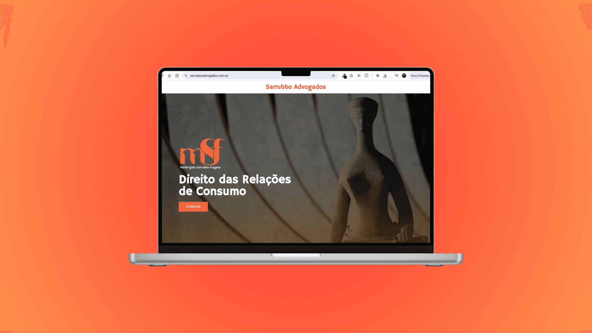 Capa do projeto: Landing Page Sarrubbo Advogados